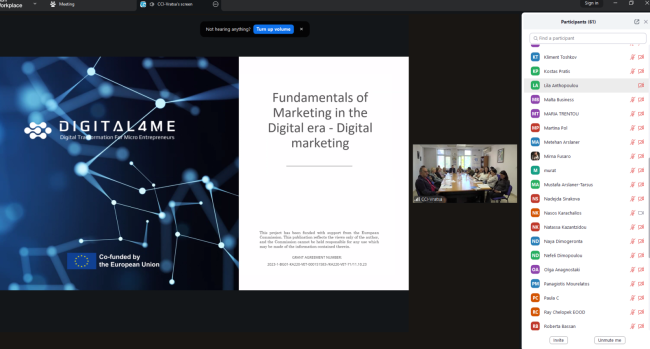 “Digital Readiness in Emerging Technologies for MicroEntrepreneurs\" – DIGITAL4ME hybrid event